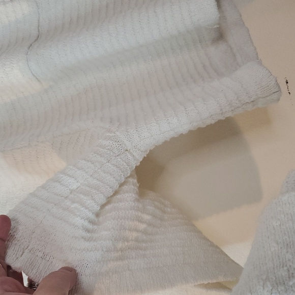 Free People Beach Carter Sweater Shorts Set Size Large Cotton Blend BoHo Beachy - Picture 11 of 16